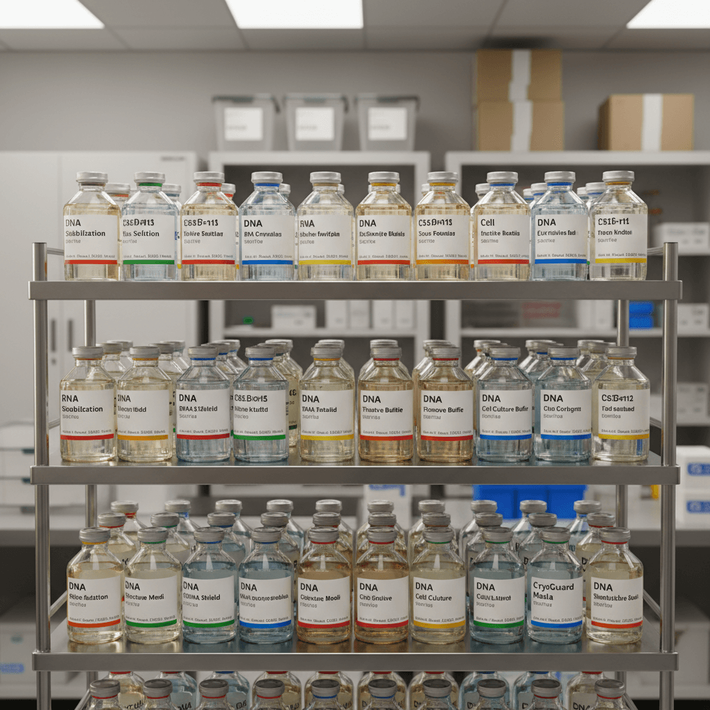 24-400 EPA amber sample vials with screw caps in a foam rack